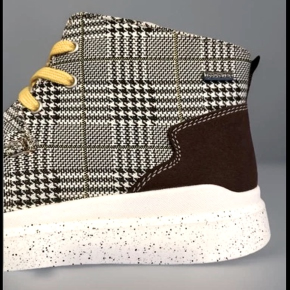 Plaid Black Yellow Fur Boot Zip-Up & Lace Romika Helsinki 02 Sz40 8-8.5 Sneakers - Picture 13 of 16